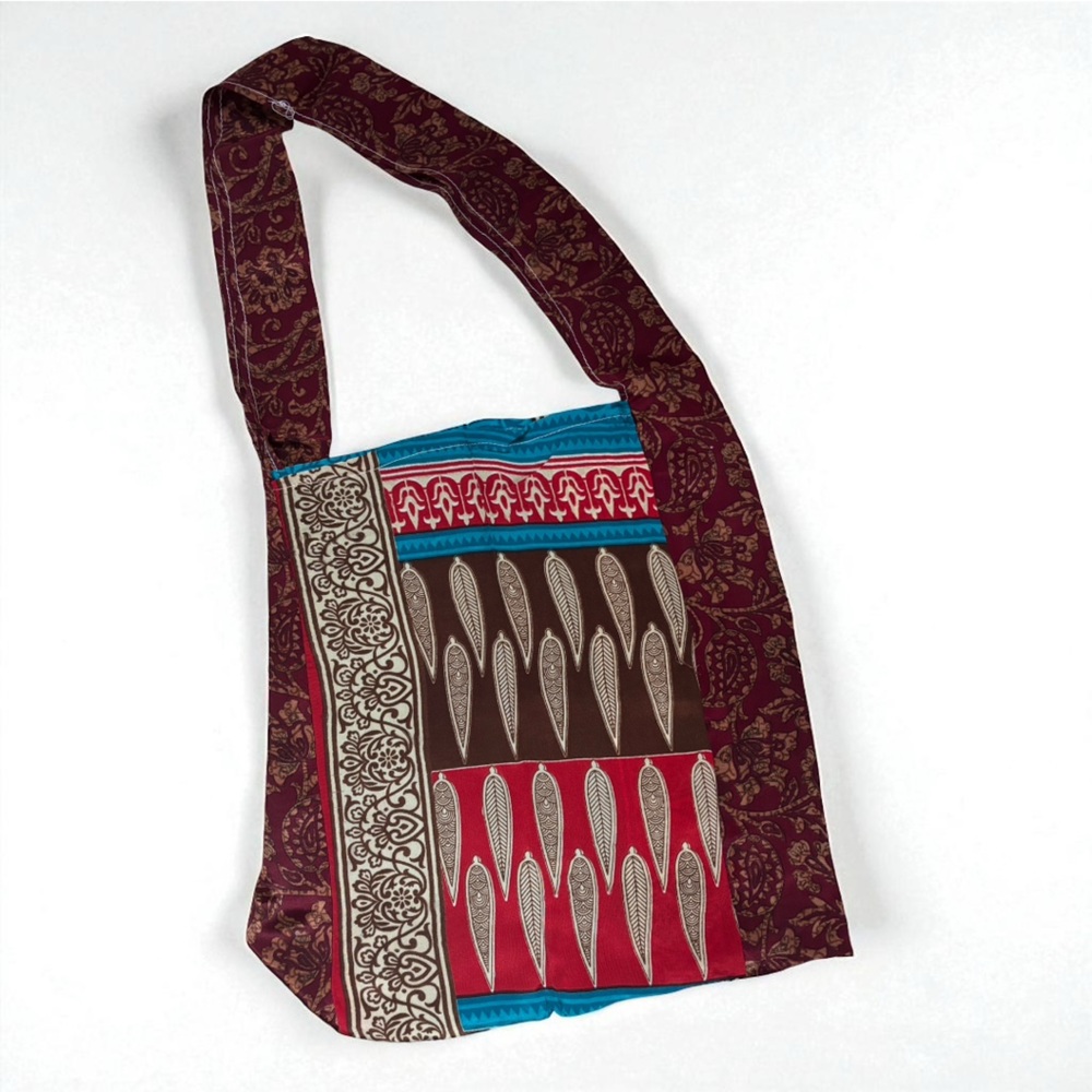 New! Anthropologie RAJ L.A SILK SARI VISCOSE SHOULDER BAG